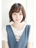 外はねふんわりボブ