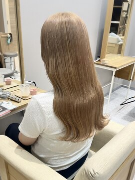 オーセンヘア(AUTHEN.HAIR) ハイトーンミルクティーベージュカラー