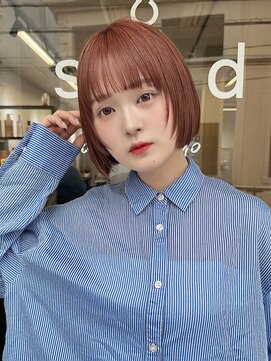 サンド 表参道(sand) 顔まわりウルフレイヤーショートボブ大人可愛い20代30代表参道