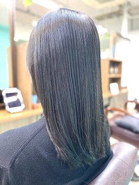 ヘアジーナ(Hair Jina) 暗染め☆ナチュラルブルーグレー