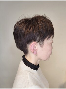 松本平太郎美容室 吉祥寺パートファイブ(PART5) 40代50代60代×ツーブロックショート×ハイライト×イノアカラー