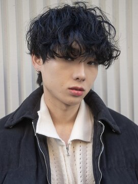 スミス 秋葉原(Smith) MEN’S HAIRブルーブラックシャドウパーマ