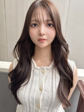 フィーカ(fiica) 髪質改善 グレージュ艶カラー ロングレイヤー