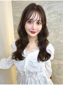 オリーブグレー/ボブ/顔周り/小顔/レイヤー/髪質改善/縮毛矯正