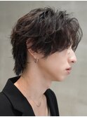 仙台センターパートフェザーパーマシャドウパーマ刈り上げなし