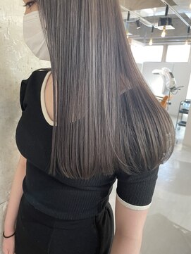 ブルージュ/ブリーチなし/ダブルカラー/髪質改善/レイヤー