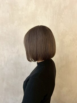 髪質改善/顔周りレイヤーカット/グレージュ[千葉/千葉駅]