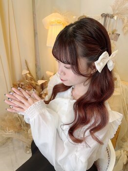 再来ヘアセット\2,500～/崩れにくいヘアセット定評◎結婚式・パーティーにヘアセット&ヘアメイクをご提案！