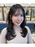 韓国顔周り/バタフライカット/ミディアムレイヤーカット北千住