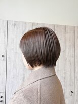 ヘアーリゾートノーブル(Hair Resort Noble) 【ショートボブ×アッシュブラウン】小顔/レイヤー/暗髪/姫路