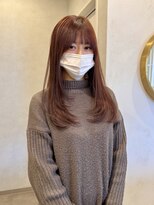 リタ(Lita.)&nbsp;ピンクブラウン/艶カラー/レイヤーカット/前髪【新保/青江】