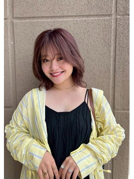 リコヘアー(LiCO HAIR) 那覇/イメチェン/ピンクベージュ/アンブレラカラー/前髪