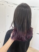 アーチバイケンジ(arch by kenje)&nbsp;毛先ブリーチ★パープル