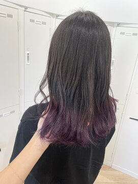 アーチバイケンジ(arch by kenje) 毛先ブリーチ★パープル
