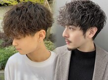 リッジ（髪の根本～中間部分）強めの重めメンズマッシュ幅広い世代に人気なメンズパーマスタイル