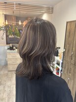 ヘアサロン アンフェール(Hair Salon Amfaire) 【rena】ニュアンスハイライトデザイン×ひし形style