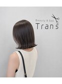 外はねボブ×グレージュ