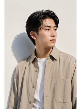 クラシコ 錦糸町(CLASSICO) ラフな毛流れ大人センターパート×清潔感ショートヘアバーバー