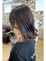 桃の木 ヘアー(桃の木 hair)&nbsp;インナーカラー×ロイヤルミルクティー