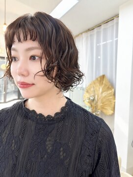 ユイマァル 岡山(YUIMARL) ビクシーカット★岡山20代30代40代★ラフウェーブ★髪質改善★
