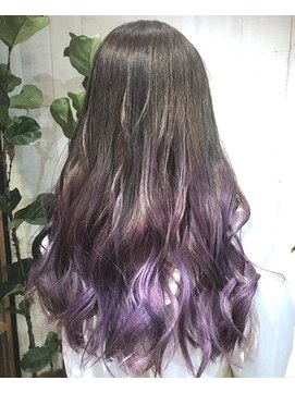 ロッコ 深谷店(ROCCO) ＃パープル＃グラデーションカラー＃ケアブリーチ＃カラーバター