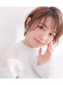 キャラメルベージュ×ショートボブ【高円寺/カットが上手い】