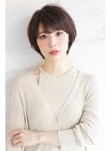 大人ナチュラル前髪ありショート