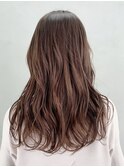 グレージュロング_ピンクベージュボブルフ_ba310791