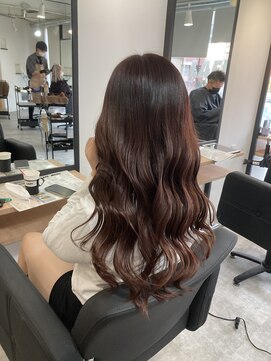 ラフ 難波店(LAFF) #黒髪#ボブルフ#ネビージュ#小顔#ワンレン