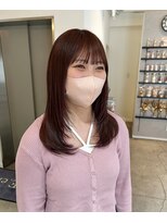 アヴァンスアンス 広島袋町店(AVANCE.ens) ブリーチありピンクブラウン×似合わせレイヤー