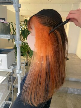 ザ オーダー(THE ORDER) インナーカラー/ケアブリーチ/オレンジカラー/暖色カラー/艶髪