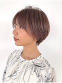 大人ショート/レイヤー/ミルクティーブラウン/福原 浩一