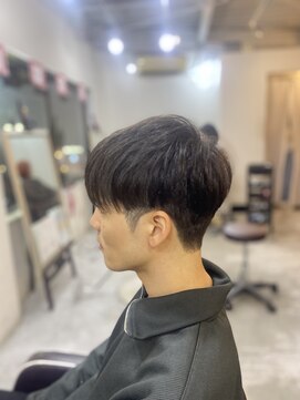 ソイクフ(SOY KUFU) MEN’S HAIR マッシュパーマアッシュブラックカルマパーマ