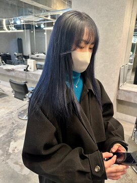 イトシテ ブルーカラー×ストレートロング　【鎌田　隆雅】