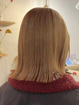 ミルヘアデザイン(mil hair design)&nbsp;ミルクティーベージュダブルカラーケアブリーチインナーカラー