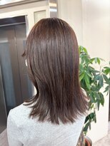 ＊ ワンカラーで出来るブラウンカラー くびれヘア