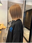 切りっぱなしボブレイヤーボブ透明感カラー髪質改小顔前髪