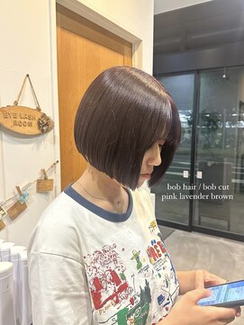 ジャガラ 千葉駅北口店(JAGARA) プツッとボブ/ミニボブ/ラベンダーブラウン【千葉】
