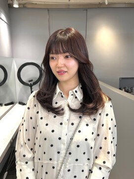 ノク 渋谷(nok) ラベンダーブラウンレイヤーミディアム_オリーブベージュ