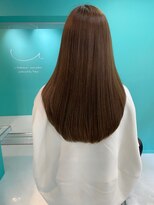 ユー イケブクロ(u Ikebukuro)&nbsp;フェミニンロング/似合わせカット/マロンベージュ/ダブルカラー