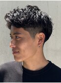 ナチュラルピンパーマ　爽やかショート