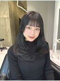 レイヤーカット/透明感カラー/艶髪