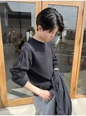 センター分けマッシュ