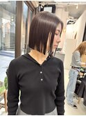 似合わせカット ボブヘア 縮毛矯正 ミニボブ 切りっぱなしボブ