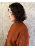 抜け感◎アンニュイボブパーマ
