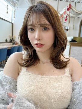 ロンドリゼル 札幌(Lond RiseL) ミディアムレイヤーカット/レイヤー/顔周り/韓国/髪質改善/札幌