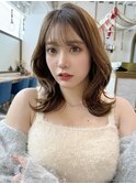 ミディアムレイヤーカット/レイヤー/顔周り/韓国/髪質改善/札幌