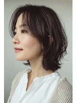 レリーノーブル 西宮北口(RelyNoble)&nbsp;丸みくびれショートウルフ×上品ベージュ[西宮北口/髪質改善]