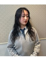 オルセン(OLSEN)&nbsp;ローレイヤー/ロング/センターパート/オリーブグレージュ