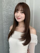 レーヴバイロンド 仙台(Reve by Lond)&nbsp;レイヤーカット小顔髪質改善ココアベージュ仙台前髪カット